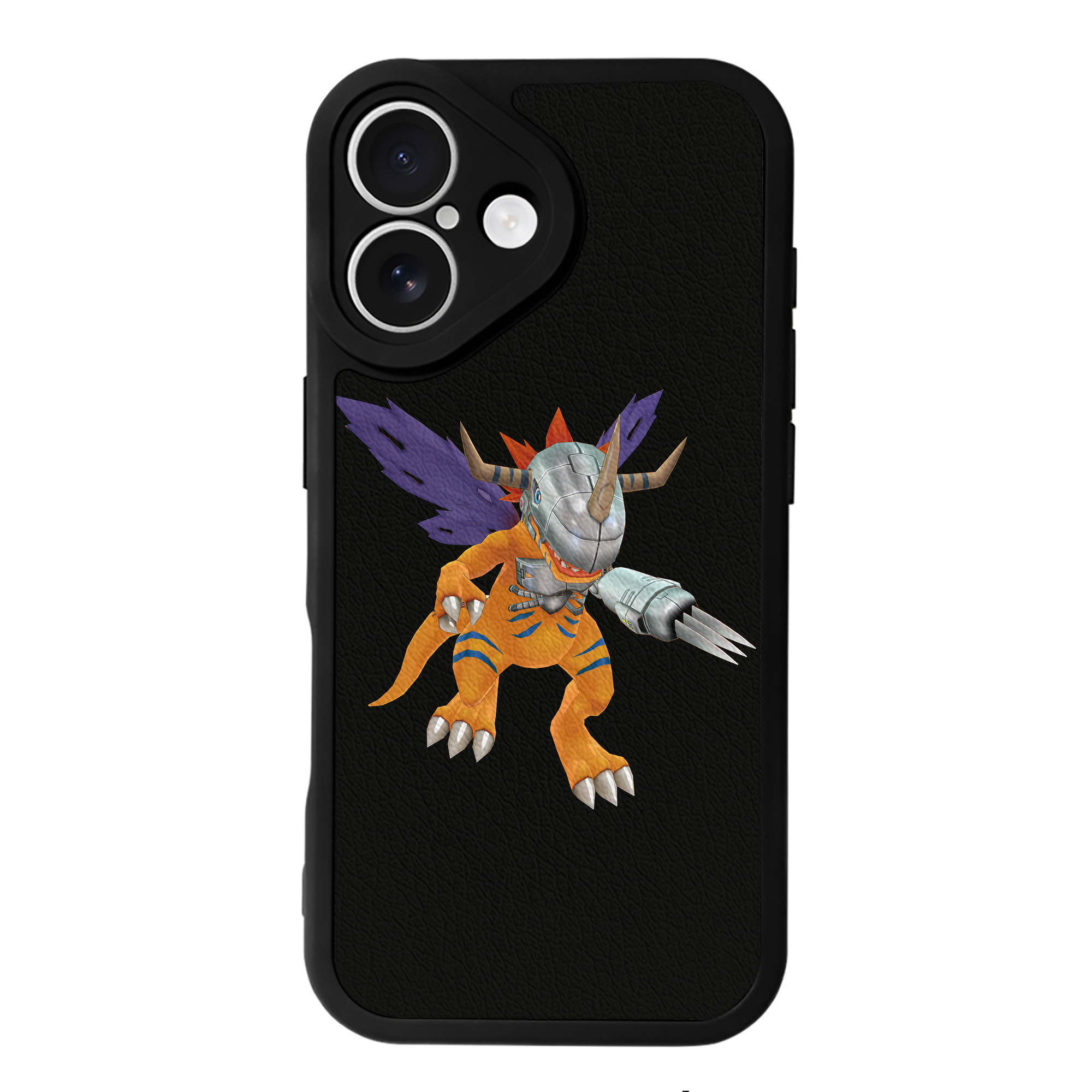 （画像用） Digimon デジタルモンスター/デジモン 【iPhone 16シリーズ対応】シリコンスマホケース（レザー調） 材質：シリコン